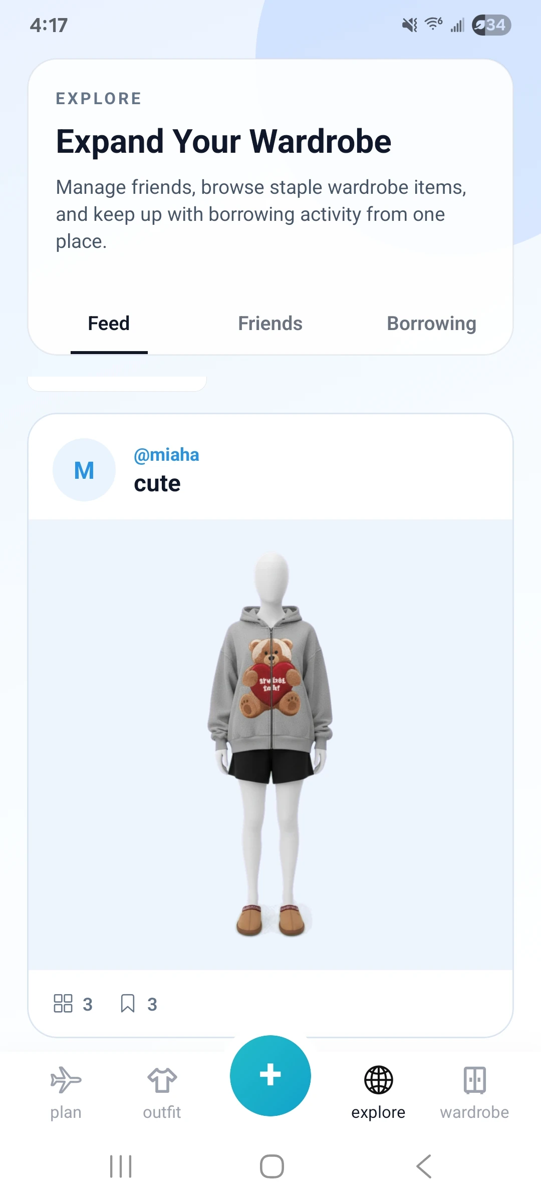 StyleStreak social feed screen